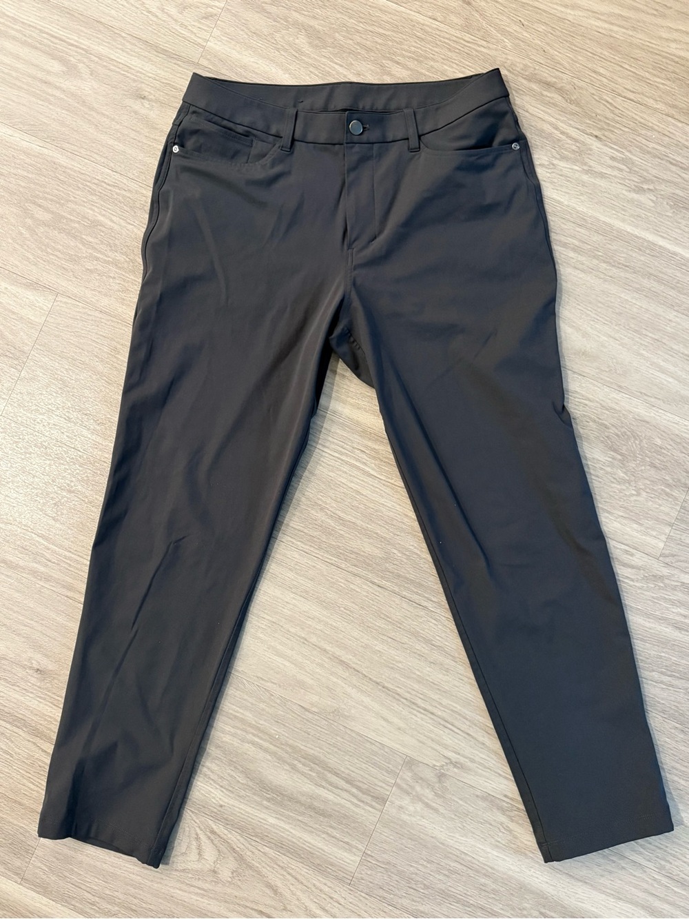 Lululemon ABC Classic-Fit 5 Pocket Pant Warpstreme Men's Obsidian Stretch, 33
